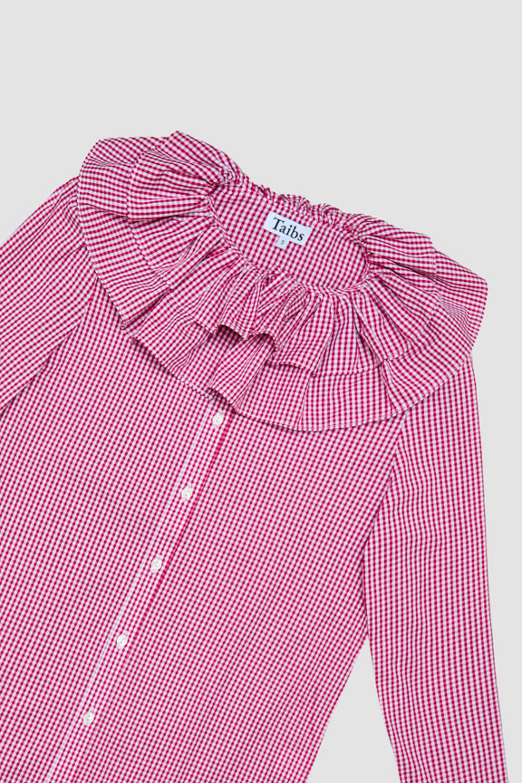 Harlequin Shirt Gingham Burgundy