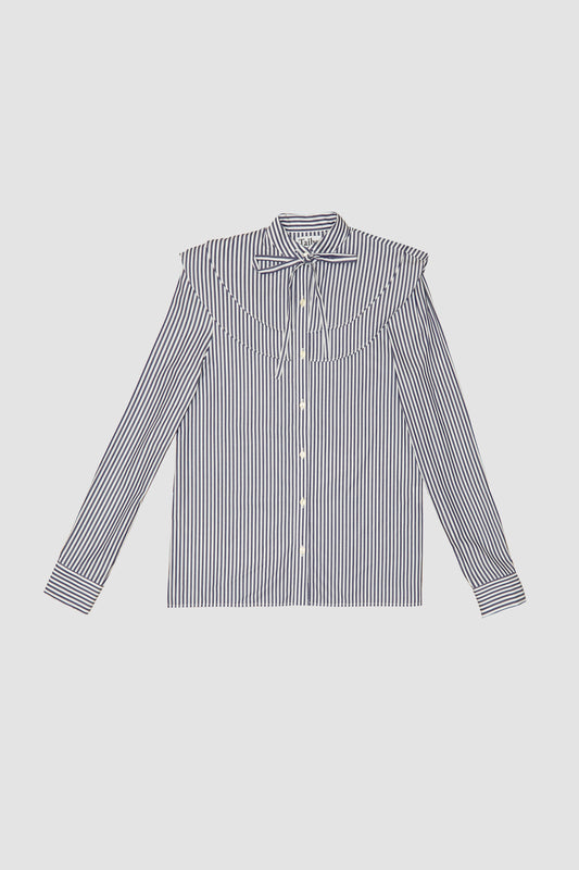 Double Collar Shirt Blue 03