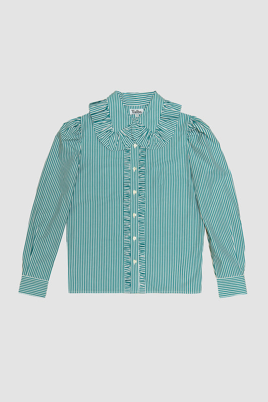 Ocean Shirt Striped Green